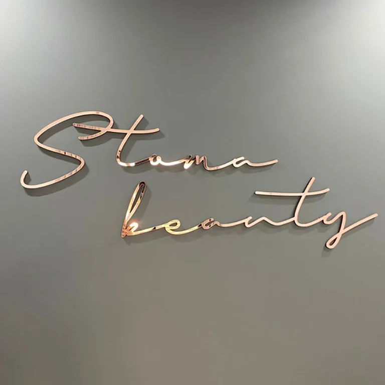 3D logo od klirita za recepciju