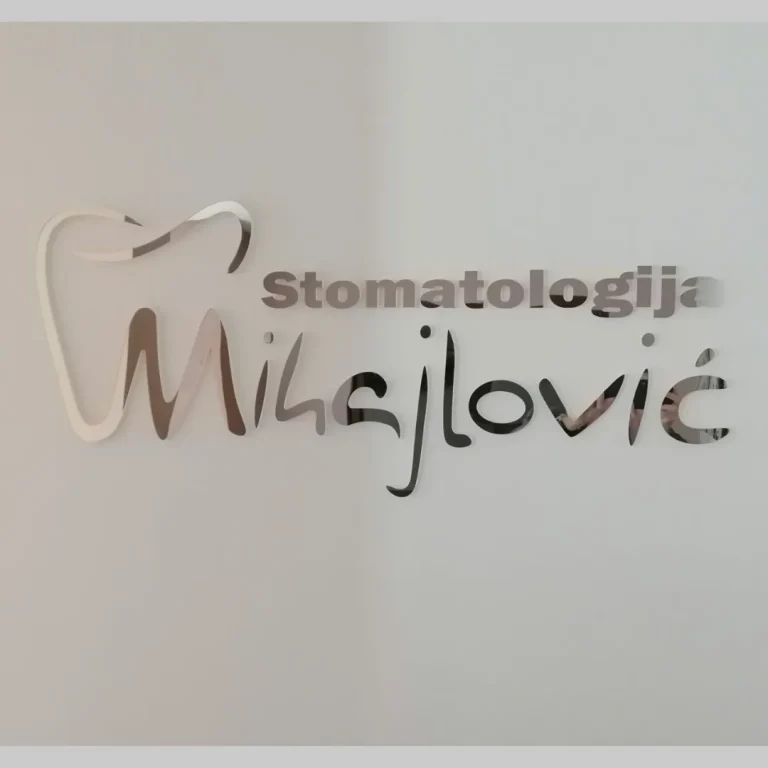 3D logo od klirita za recepciju
