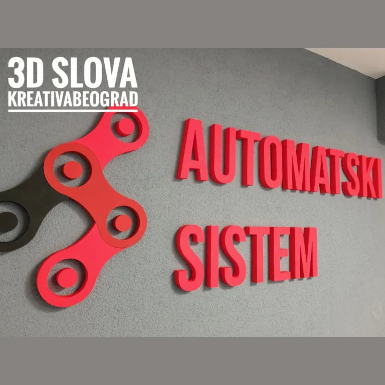 Natpis od stirodura – realizovan projekat Kreativa
