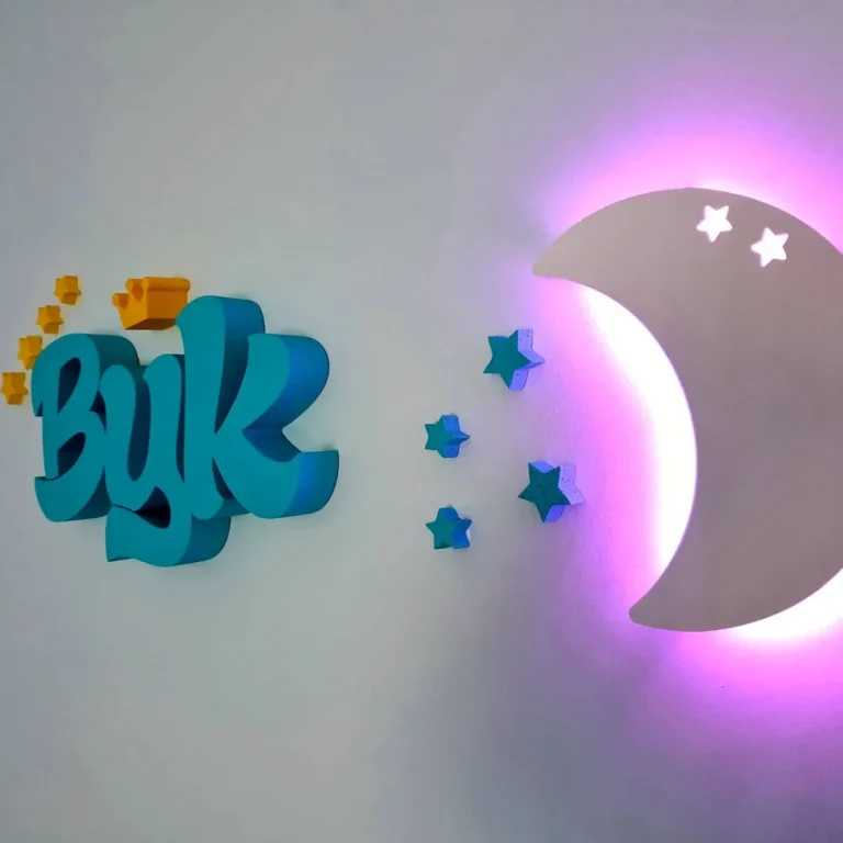 Mesec lampa sa LED osvetljenjem za dečiju sobu