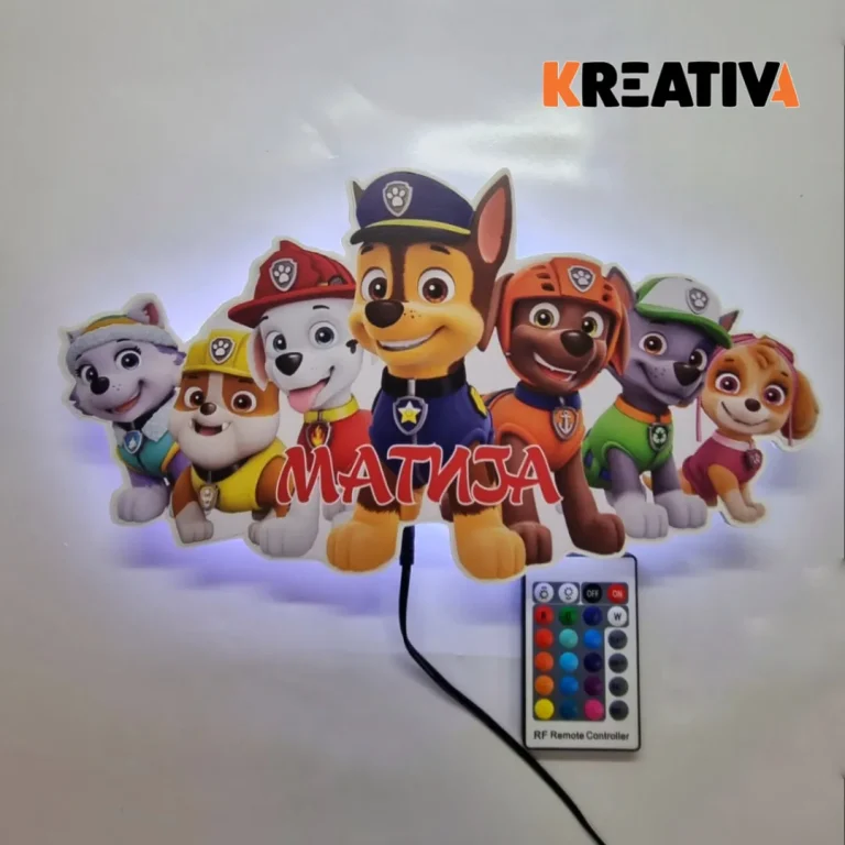 Svetleća lampa sa motivom za dečiju sobu